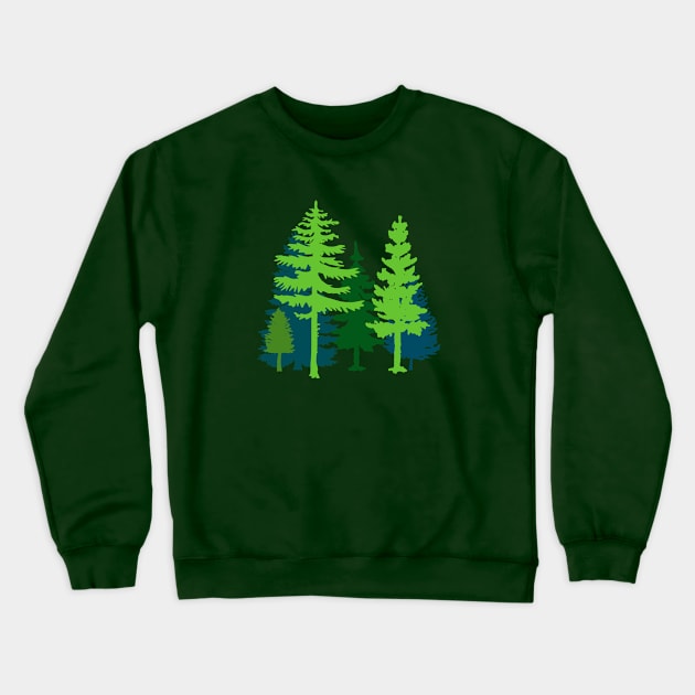 Trees Crewneck Sweatshirt by PallKris